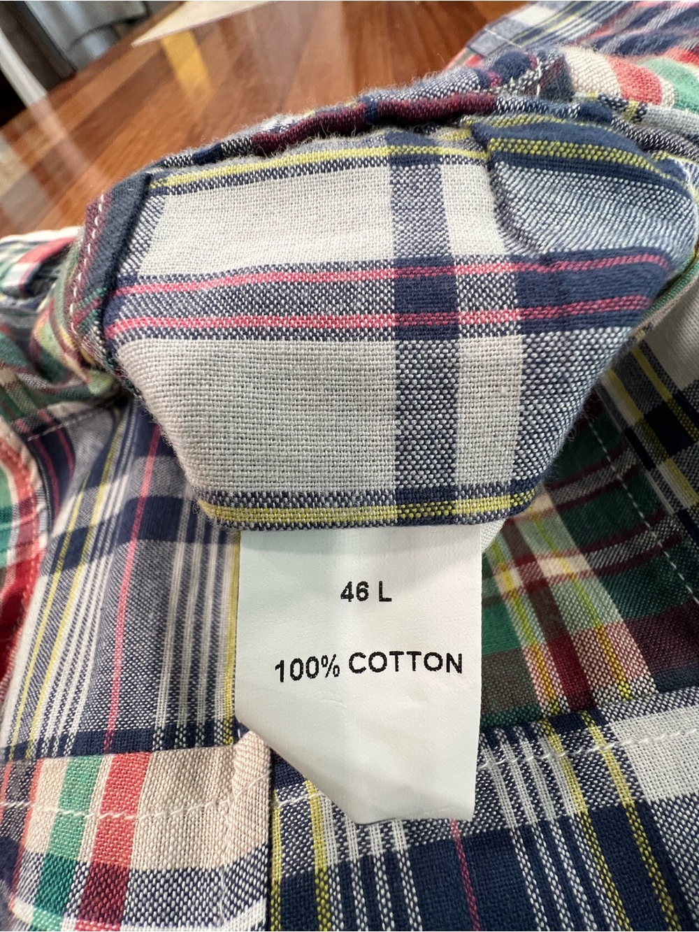 Vintage Jos A Bank Men’s Patchwork Madras Plaid Casual Trousers - 46L - Picture 9 of 12